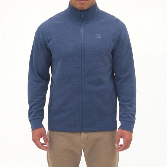 Bench Other - Bench Urbanwear Full-Zip Moisture Wicking Mock Jacket ~BLUE ~LARGE **NEW